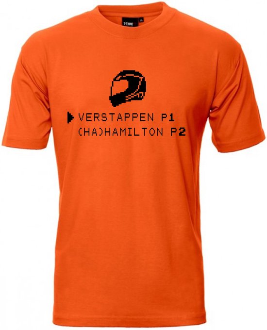 Verstappen p1 t-shirt | oranje | hamilton | f1 | formule 1 | wereldkampioen  | max | unisex | bol.com