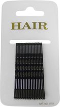 Haarspeld - Haarschuifje 6.0cm Basic Effen - Zwart - 18 stuks
