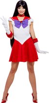 FUNIDELIA Mars kostuum voor vrouwen - Sailor Moon - Maat: M - Rood