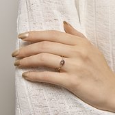 Ring Amethyst En Diamant 0.025ct H Si
