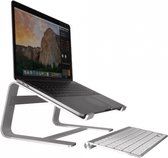 Macally ASTAND Aluminium laptop standaard voor Apple MacBook Air, MacBook Pro en elke laptop tussen 10″ en 17" - Zilverkleurig