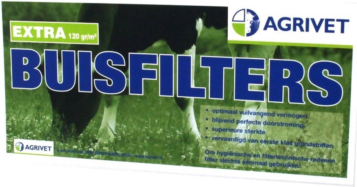 Agrivet Buisfilters extra 120G/M² 815mmx75mm 100stuks