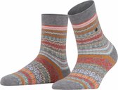 Burlington Authentic Fair Isle Sokken Dames 27066 - Grijs 3400 light grey Dames - 36-41