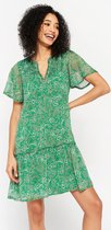 LOLALIZA A-lijn jurk met paisley - Groen - Maat 44