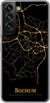 Coque Samsung Galaxy S22 - Bochum - Carte - Or - Coque de téléphone en Siliconen