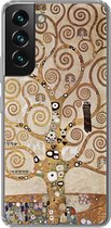 Geschikt voor Samsung Galaxy S22 hoesje - The tree of life - Gustav Klimt - Siliconen Telefoonhoesje