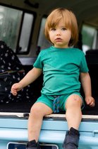 Quapi baby jongens t-shirt Nando aop Green Leaves