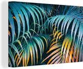 Tableau sur toile Feuilles de palmier - 120x80 cm - Décoration murale