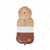 Three Layers hondenjasje met Hoodie L20Cm bruin