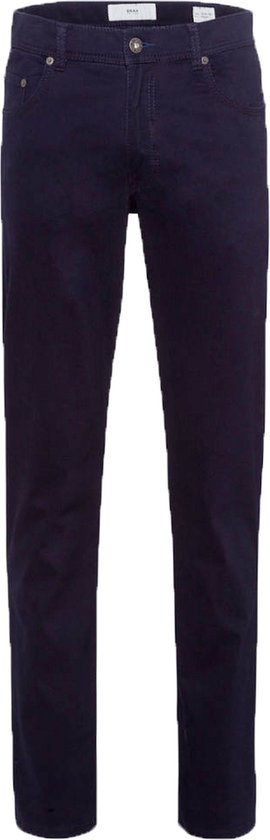 Brax - Broek Cooper Fancy Perma Donkerblauw - Heren - Maat W 34 - L 32 - Regular-fit