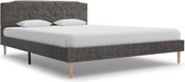 Decoways - Bedframe stof donkergrijs 135x190 cm