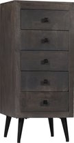 Decoways - Dressoir 40x40x91 cm massief mangohout