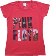 Pink Floyd Dames Tshirt -S- Echoes Album Montage Rood