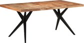 Decoways - Eettafel 180x90x76 cm massief acaciahout