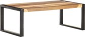Decoways - Salontafel 110x60x40 cm massief hout met sheesham afwerking