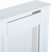 HOMdotCOM radiator ombouw wit - 112 x82 x19cm radiatorafdekking