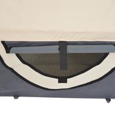 Paws Honden transporttas opvouwbaar grijs/crème maat XXL 97 x 71 x 76cm