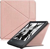 Geschikt voor Kobo Libra H20 hoesje Rose Goud - Geschikt voor Kobo libra h20 sleepcover - Geschikt voor Kobo ereader Libra H20 hoes Bookcase - Hoes voor Geschikt voor Kobo Libra h20 met Sluiting en Auto Sleep Functie