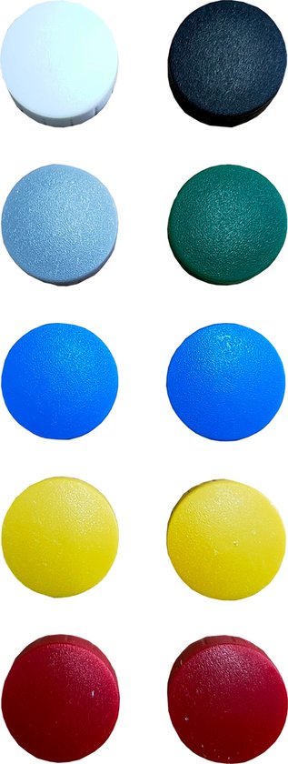 Magneten 20mm Geassorteerde Kleuren 6 Stuks
