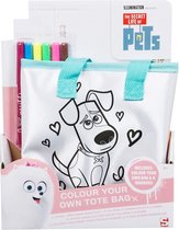 Sambro The Secret Live of Pets Kleur Je Eigen Tasje + 6 Stiften