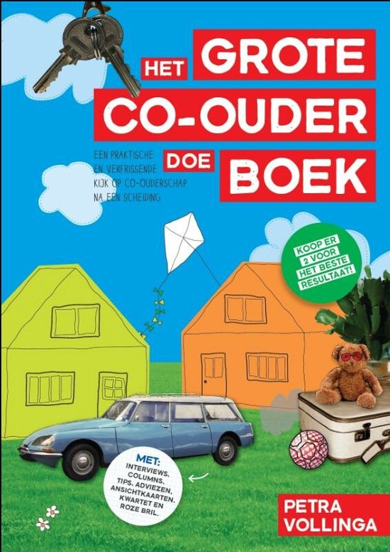Cover van het boek 'Het Grote Co-ouder doe boek' van Petra Vollinga