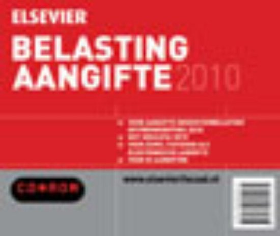 Cover van het boek 'Elsevier Belasting Aangifte 2010 cd-rom' van  Onbekend