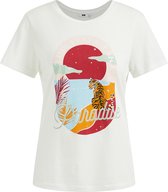 WE Fashion Dames T-shirt met opdruk