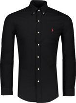 Polo Ralph Lauren Overhemd Zwart Getailleerd - Maat L - Mannen - Never out of stock Collectie - Katoen