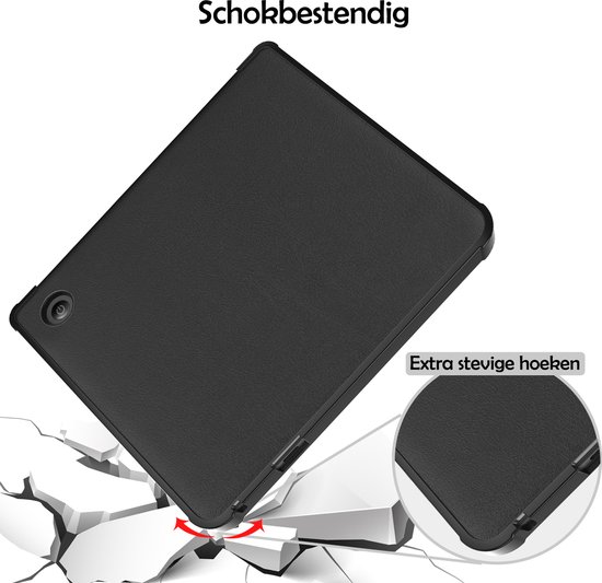 Hoesje Geschikt voor Kobo Sage Hoes Bescherm Hoesje Case Sleep Cover Trifold - Hoes Geschikt voor Kobo Sage Hoesje - Zwart van Hoesje  — afbeelding 4