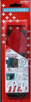 FASTECH® 906-330C Klittenband Met riem Haak- en lusdeel (l x b) 630 mm x 50 mm Zwart, Rood 2 stuk(s)