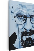 Artaza Canvas Schilderij Walter H. White uit Breaking Bad - 20x30 - Klein - Foto Op Canvas - Canvas Print