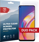 Rosso Screen Protector Ultra Clear Duo Pack Geschikt voor Oppo Reno5 Lite | TPU Folie | Case Friendly | 2 Stuks