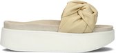 Inuikii Fjord Flower Platform Slippers - Dames - Beige - Maat 40