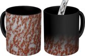 Magische Mok - Foto op Warmte Mok - Structuur - Roest - Retro - 350 ML - Uitdeelcadeautjes