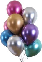 Mix Chroom Ballonnen (10 stuks / 30 CM)