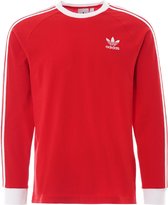 adidas Originals 3-Stripes Ls T T-shirt Mannen Rode S