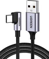 UGREEN Geweven Nylon USB naar USB-C Gaming Kabel 1M - 3 A