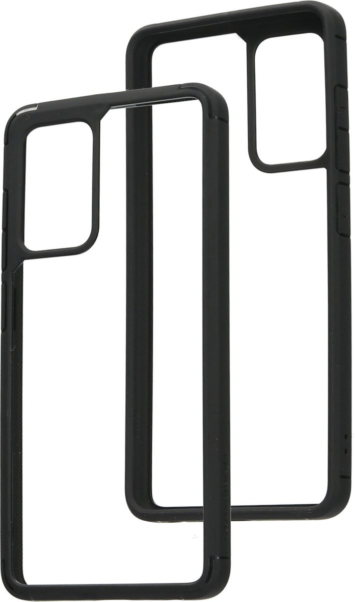 Samsung Galaxy A52 Hoesje - Mobiparts - Rugged Clear Serie - Hard Kunststof Backcover - Zwart - Hoesje Geschikt Voor Samsung Galaxy A52