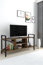 TV-meubel, Vintage, Staal, bruin, Industrieel, 120x61x35