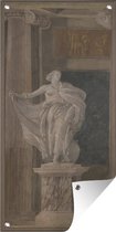 Schuttingposter Metafysica - Schilderij van Giovanni Battista Tiepolo - 100x200 cm - Tuindoek