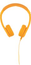 BuddyPhones Explore+ ,kindvriendelijke on-ear koptelefoon - geluidsbegrenzing, audio splitter, meegeleverde stickers, geel