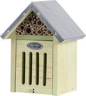 Insectenhotel/insecten nestkastje 23 cm -  Houten bijen/vlinders nestkast