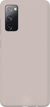 Ceezs Pantone siliconen hoesje geschikt voor Samsung Galaxy S20 - silicone Back cover in een unieke pantone kleur - beige
