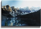 Walljar - Moraine Lake - Muurdecoratie - Canvas schilderij