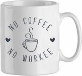 Mok 'No coffee, no workee' | Coffee| Koffie| Kadootje voor hem| Kadootje voor haar