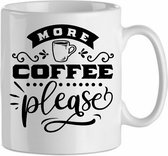 Mok 'More coffee please' | Coffee| Koffie| Kadootje voor hem| Kadootje voor haar