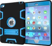 Apple iPad Mini 5 7.9 (2019) Hoes - Mobigear - Shockproof Serie - Hard Kunststof Backcover - Zwart /  Blauw - Hoes Geschikt Voor Apple iPad Mini 5 7.9 (2019)