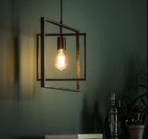 Crea Hanglamp 1L Turn square / Charcoal - Industrieel lampen  - Design Plafond lamp