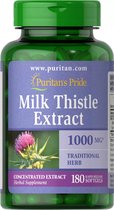 Puritan's Pride Milk Thistle Extrect 1000 mg 180 Softgels 1946