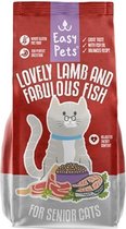 Easypets lovely lamb & fabulous fish senior  kattenvoer 1,5 kg